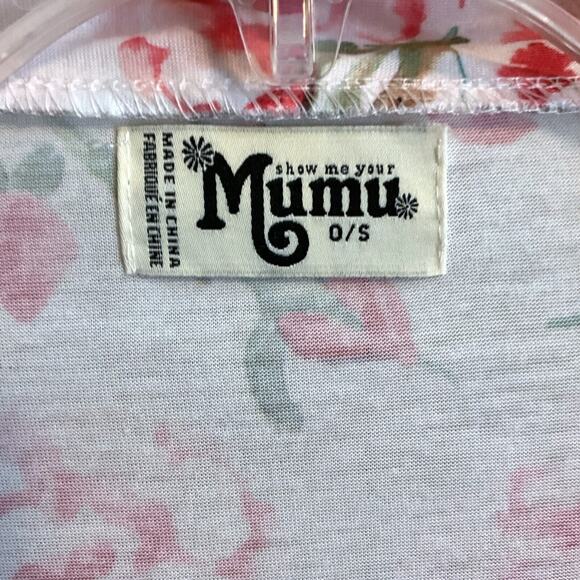 Show Me Your Mumu ROBE Womens One Size OS Brie Pink Floral Belted - Picture 2 of 13